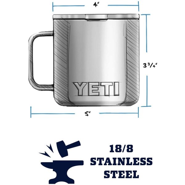 イエティ ランブラー 414ml マグカップ ステンレススチール YETI 真空断熱 蓋付きマグ