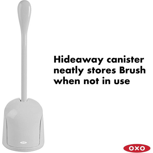 オクソー グッドグリップ ハイドアウェイ コンパクトトイレブラシ OXO 12225900 グレー