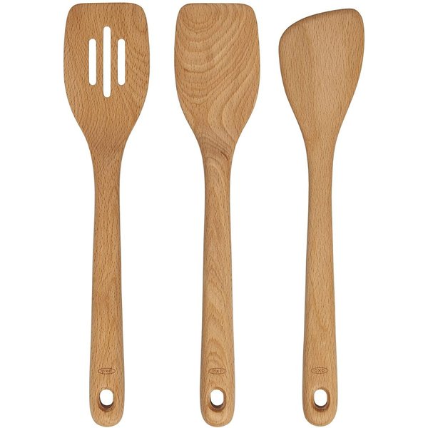 オクソー グッドグリップ ウッドターナー 3ピースセット OXO 木製 スパチュラ フライ返し