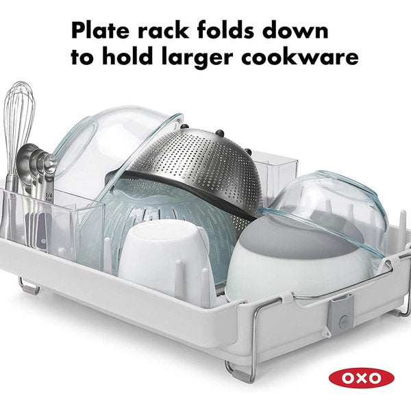 オクソー グッドグリップ コンバーチブル折りたたみ式 ディッシュラック OXO 水切りカゴ