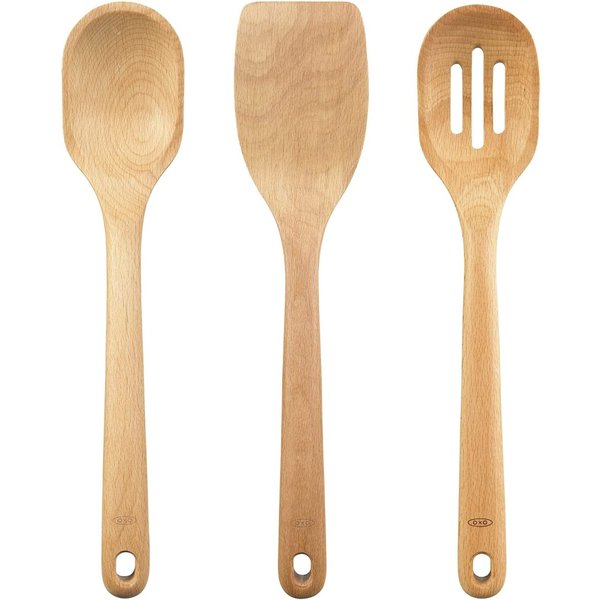 オクソー 木製 キッチンユーテンシルセット 3ピース OXO スプーン スパチュラ