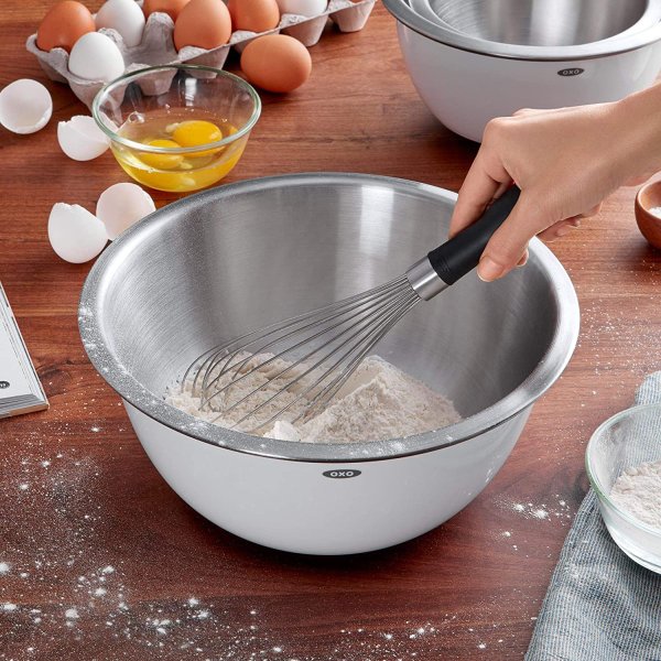 オクソー ステンレススチール ミキシングボウルセット 3ピース OXO クッキングボウル