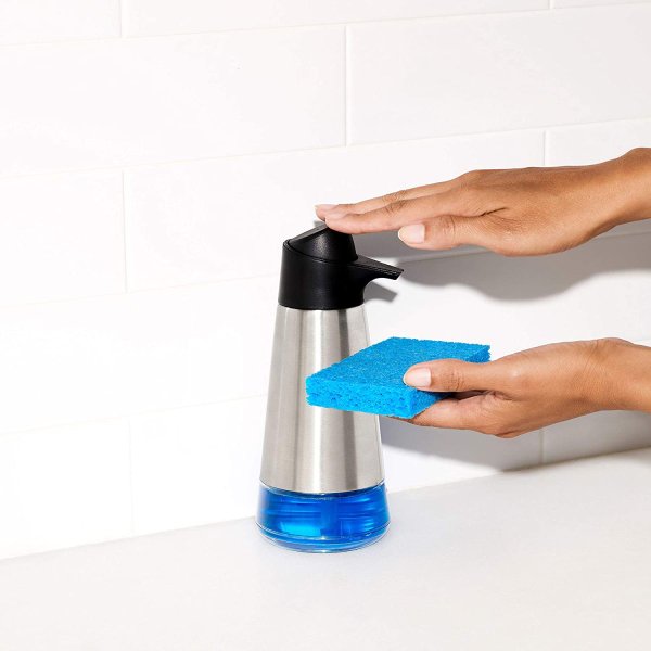 オクソー ステンレススチール イージープレス ディスペンサー OXO 食器用洗剤ボトル