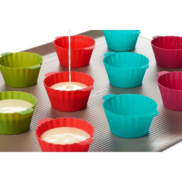 オクソー リユーザブル シリコンベーキングカップ 12ピース OXO カップケーキカップ