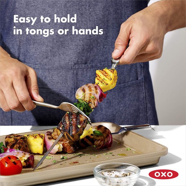 オクソー グッドグリップ ステンレススチール グリルスキュワー 6本セット OXO バーベキュー串