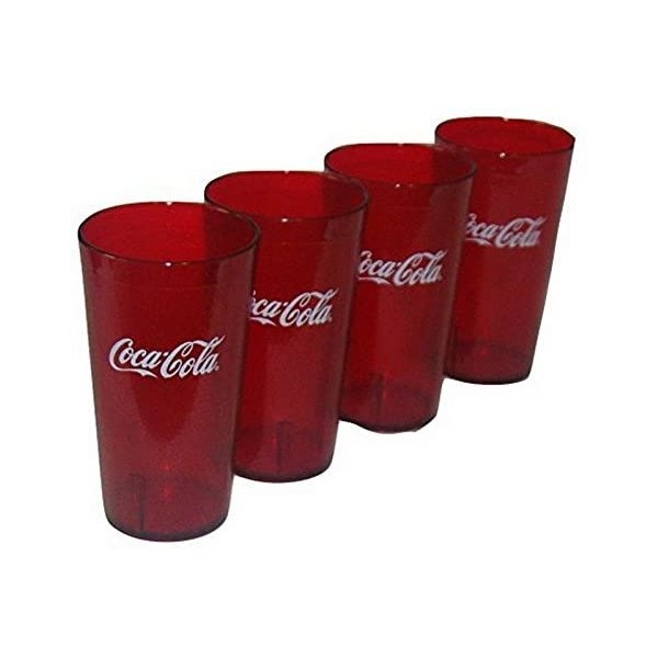 コカ・コーラ ロゴルビーレッドプラスチックタンブラーセット Coca-Cola CP02 4点セット