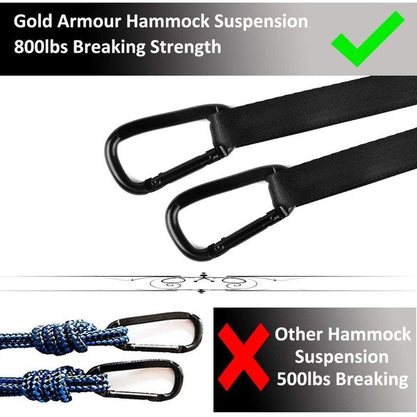 ゴールドアーマー キャンピングハンモック Gold Armour 軽量 ナイロン製 アウトドア