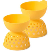 オクソー グッドグリップ シリコン エッグポーチャー 2個 OXO イエロー ポーチドエッグ作り器