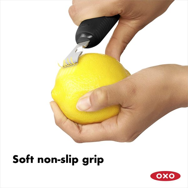 オクソー グッドグリップ シトラスゼスター&ナイフ OXO ブラック レモンおろし器