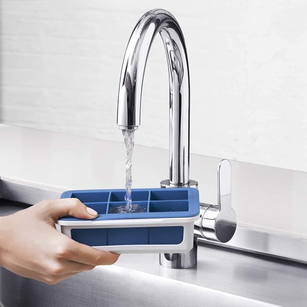 オクソー シリコン スタッカブルアイスキューブトレー OXO ダークブルー 製氷皿