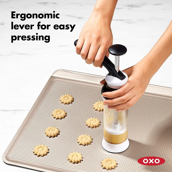 オクソー グッドグリップ クッキープレス OXO ステンレススチール型&収納ケース付き