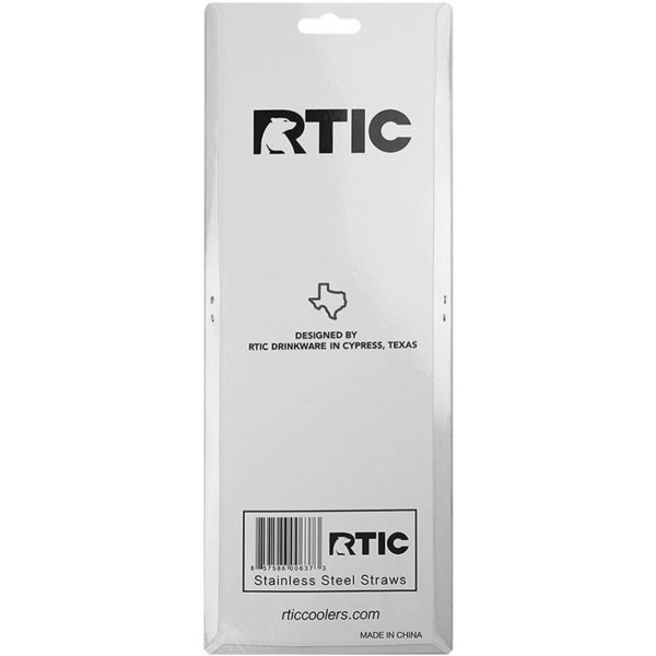 アールティック ステンレススチールストロー 4本パック RTIC 掃除ブラシ付き