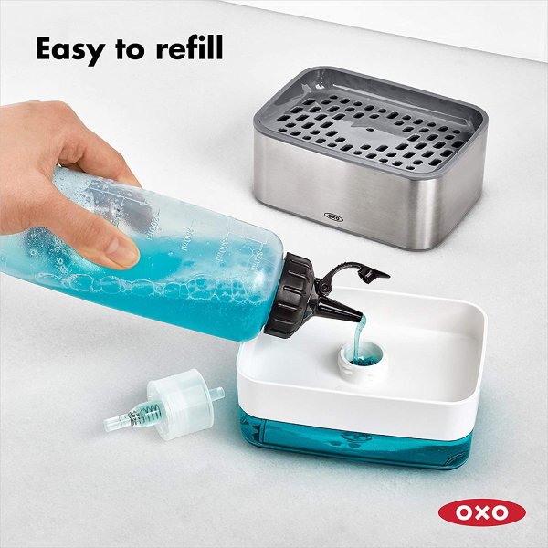 オクソー グッドグリップ ソープディスペンシング スポンジホルダー OXO 食器洗剤ケース