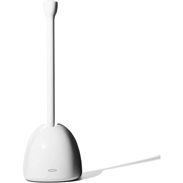 オクソー グッドグリップ トイレプランジャー カバー付き OXO ホワイト ラバーカップ