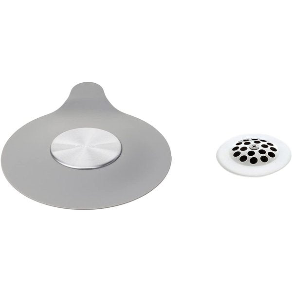 オクソー グッドグリップ シリコン/ステンレス タブストッパー OXO 排水口カバー グレー