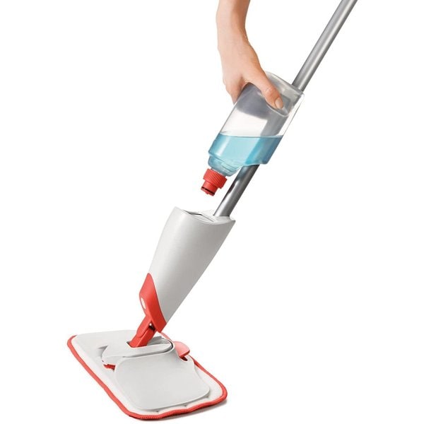 オクソー グッドグリップ マイクロファイバー スプレーモップ OXO スクラバー付き ホワイト