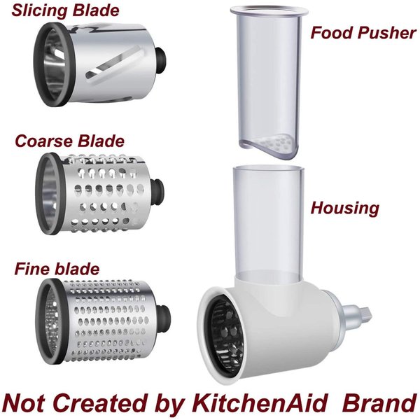 スライサー&シュレダーアタッチメント Gvode スタンドミキサー用 KitchenAid キッチンエイド対応