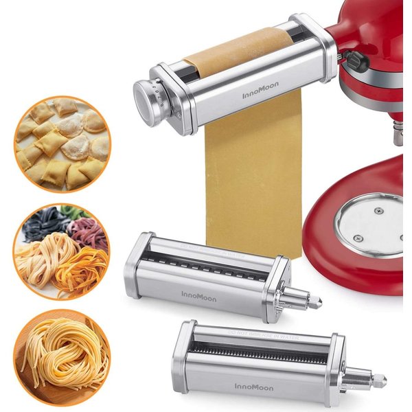パスタローラー&カッターアタッチメント3点セット InnoMoon スタンドミキサー用 KitchenAid キッチンエイド対応