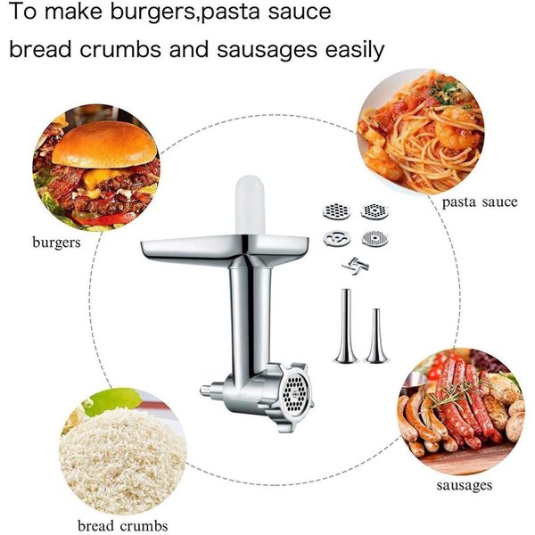 フードミートグラインダーアタッチメント Gvode スタンドミキサー用 KitchenAid キッチンエイド対応