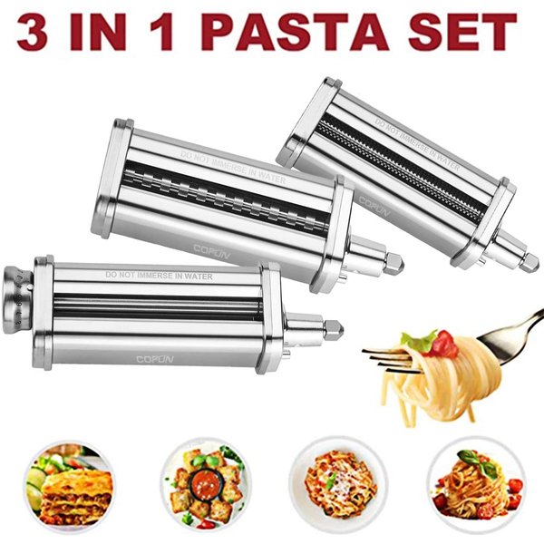 パスタロール&カッターアタッチメント3点セット Cofun スタンドミキサー用 KitchenAid キッチンエイド対応