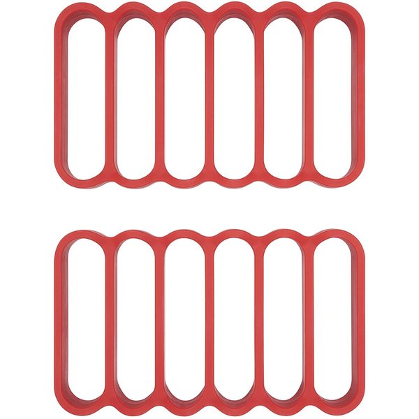 オクソー シリコン製 ロースティングラック 2個パック OXO レッド ローストラック