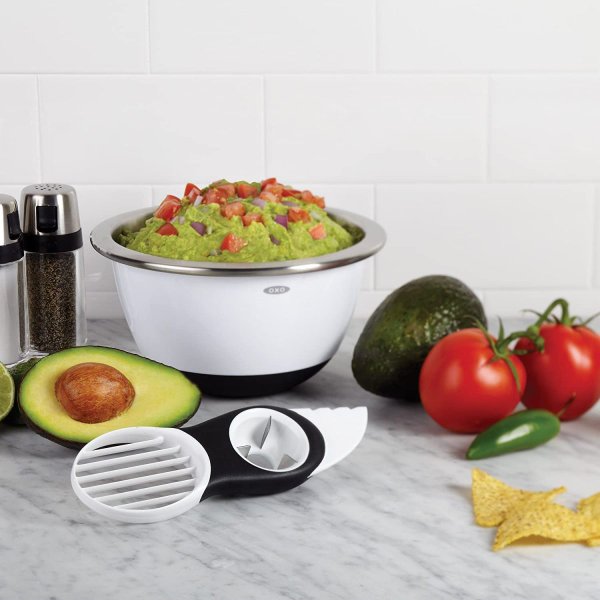 オクソー グッドグリップ 3イン1 アボカド スライサー OXO ホワイト/ブラック キッチンツール