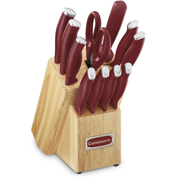 クイジナート ナイフブロックセット 12ピース Cuisinart C77SSR-12P レッド