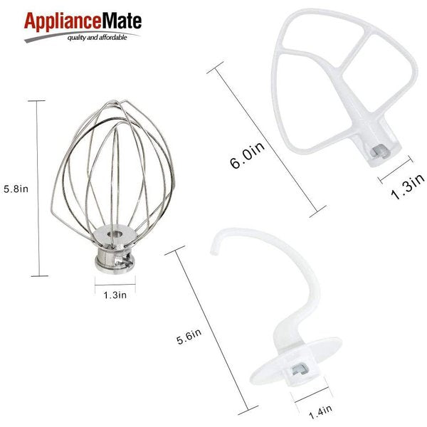 Appliancemate ミキサー修理セット K45DHドーフック&K45WW泡立て器&K45Bビーター