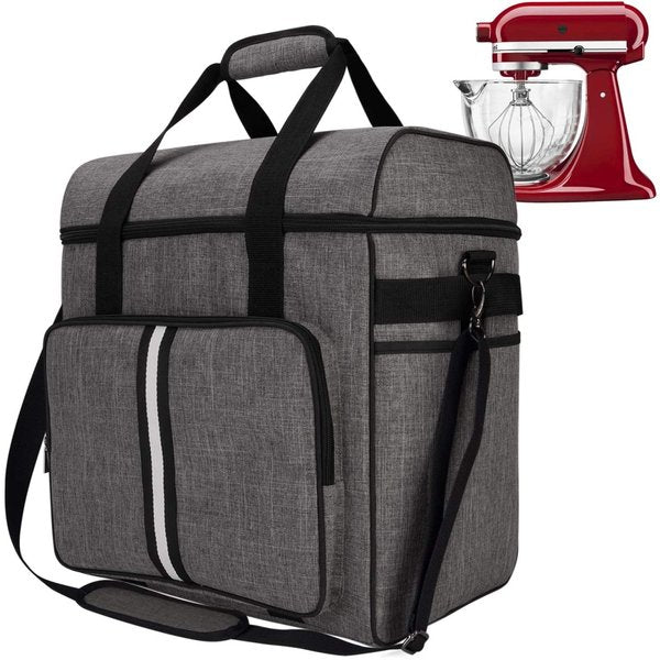 BAGLHER ミキサージッパー保管バッグ グレー KitchenAid キッチンエイドスタンドミキサー専用