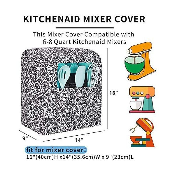TUYU スタンドミキサー5.6Lから7.5L用カバー KitchenAid キッチンエイド対応