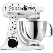 DOOMSDAYDECALS Potions Master魔女釜ブラックデコレーションシール KitchenAid キッチンエイド対応