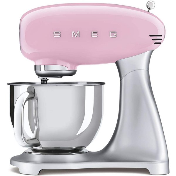 Smeg 1950年レトロスタイルアーティスティックスタンドミキサー ピンク