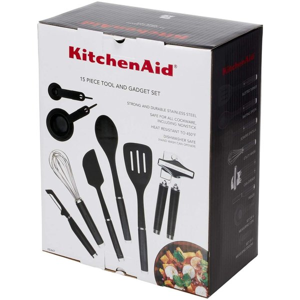 キッチンエイド クラシックツール&ガジェットセット 15ピース ブラック KitchenAid