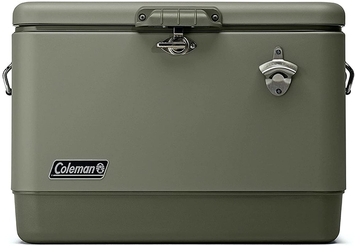 Coleman クーラーボックス コールマンアイスチェスト Ice Chest Reunion54qt Sage スチールベルトクーラー