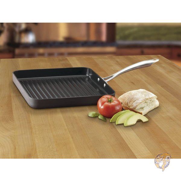 クイジナート ノンステノンスティック四角27.9cmグリルフライパン Cuisinart GG30-20