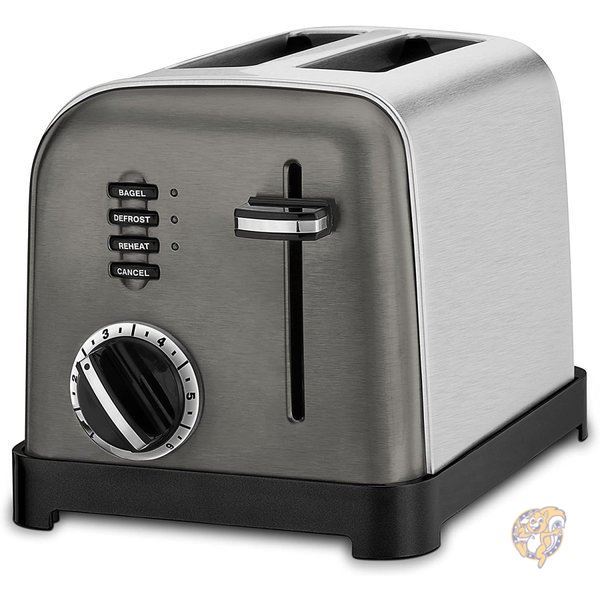 クイジナート メタルクラシック2枚スタンドトースター Cuisinart ブラックステンレス