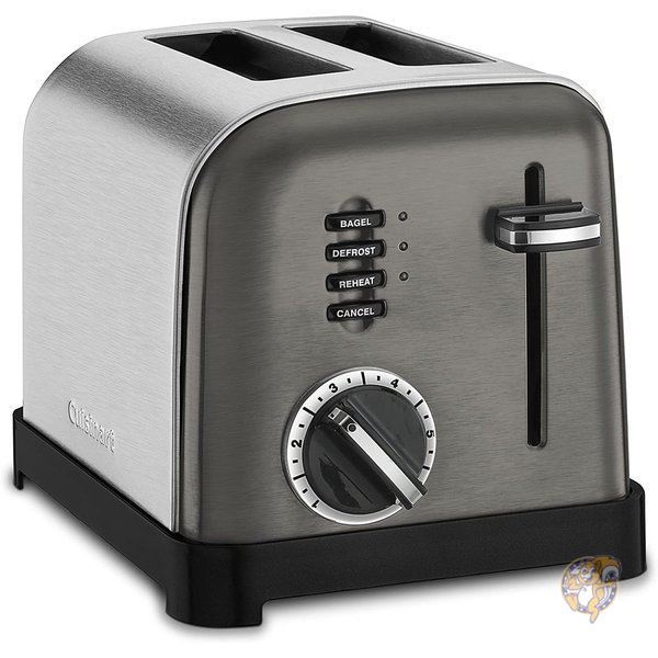クイジナート メタルクラシック2枚スタンドトースター Cuisinart ブラックステンレス