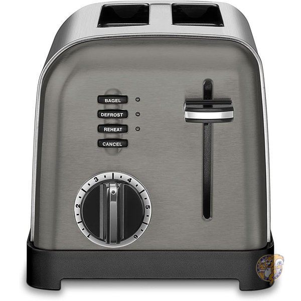 クイジナート メタルクラシック2枚スタンドトースター Cuisinart ブラックステンレス