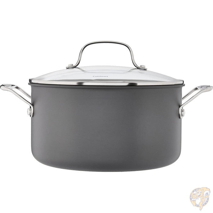 クイジナート Cuisinart クラシック ノンスティック 6クォート(5.6リットル) 鍋 蓋つき 黒