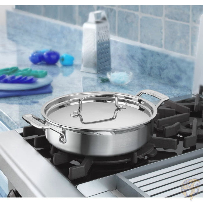 クイジナート Cuisinart ステンレス 3クォート(2.8リットル) キャセロール鍋 蓋付き