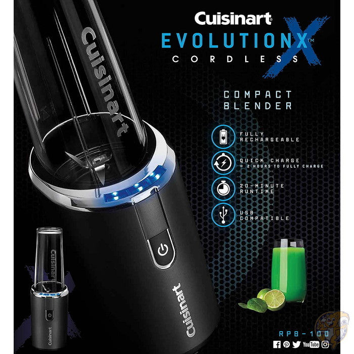 クイジナート Cuisinart エボリュションX コードレス ブレンダー 16oz (453.5g) RPB-100