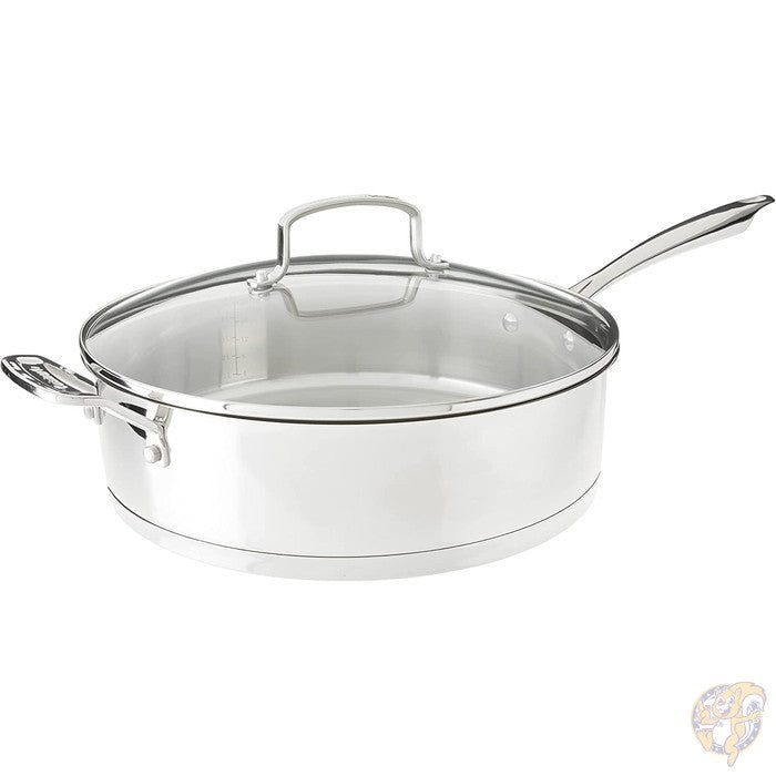 クイジナート Cuisinart ステンレス ソテーパン 蓋つき 6クォート(5.68リットル)