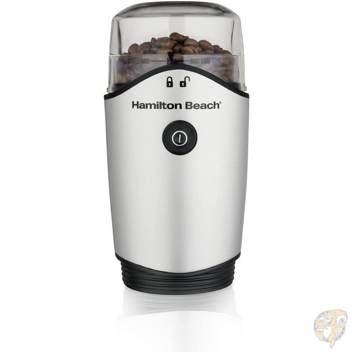 ハミルトンビーチ Hamilton Beach 4.5oz(127.5g)電動コーヒー豆グラインダー シルバー