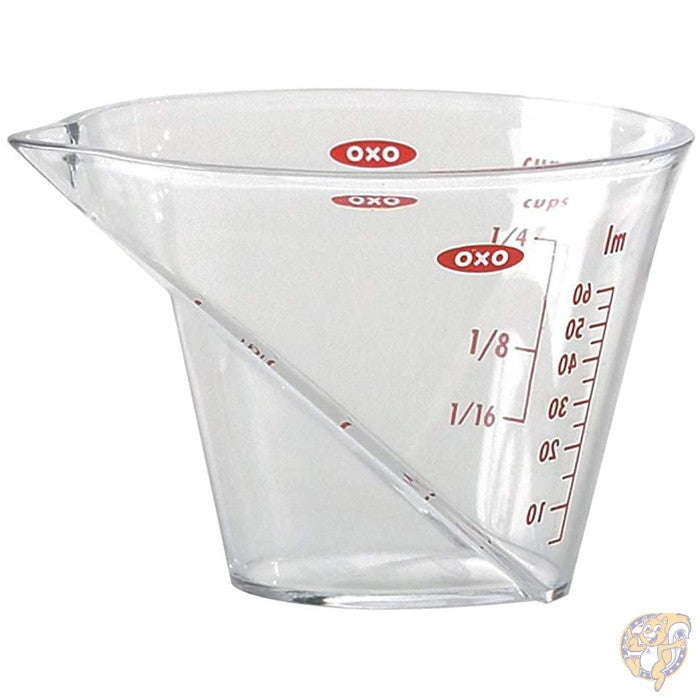 オクソー グッドグリッププラスチックアングル計量カップ Oxo Good Grips 0.25カップ