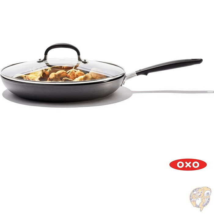 オクソー 蓋つきノンスティックコーティング30.4cmフライパン OXO ブラック