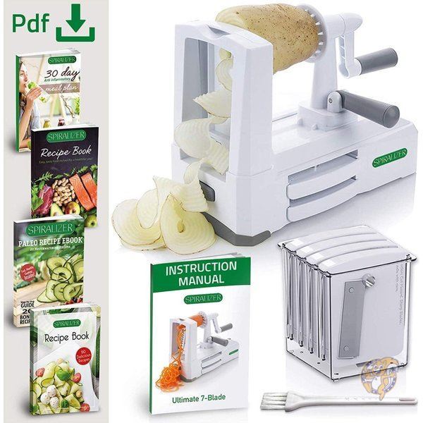 スパイラライザー ベジタブルスライサー 7種刃 Spiralizer かつらむき器
