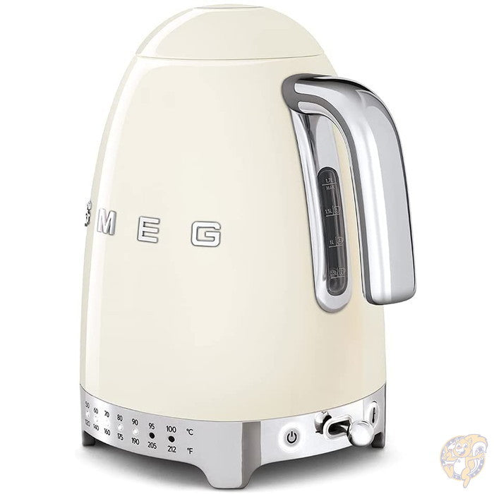 スメッグ バリアブル 電気ケトル クリーム Smeg KFL04 CRUS 湯沸かし器