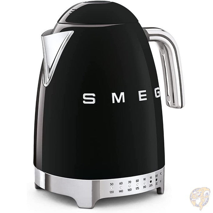スメッグ バリアブル 電気ケトル ブラック Smeg KLF04BLUS 湯沸かし器
