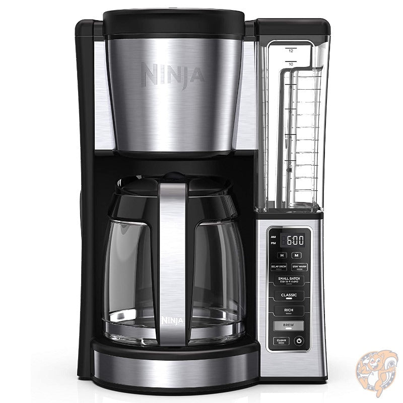 ニンジャ Ninja CE251 タイマー付き コーヒーメーカー12カップ ブラック&ステンレス ガラスカラフェ