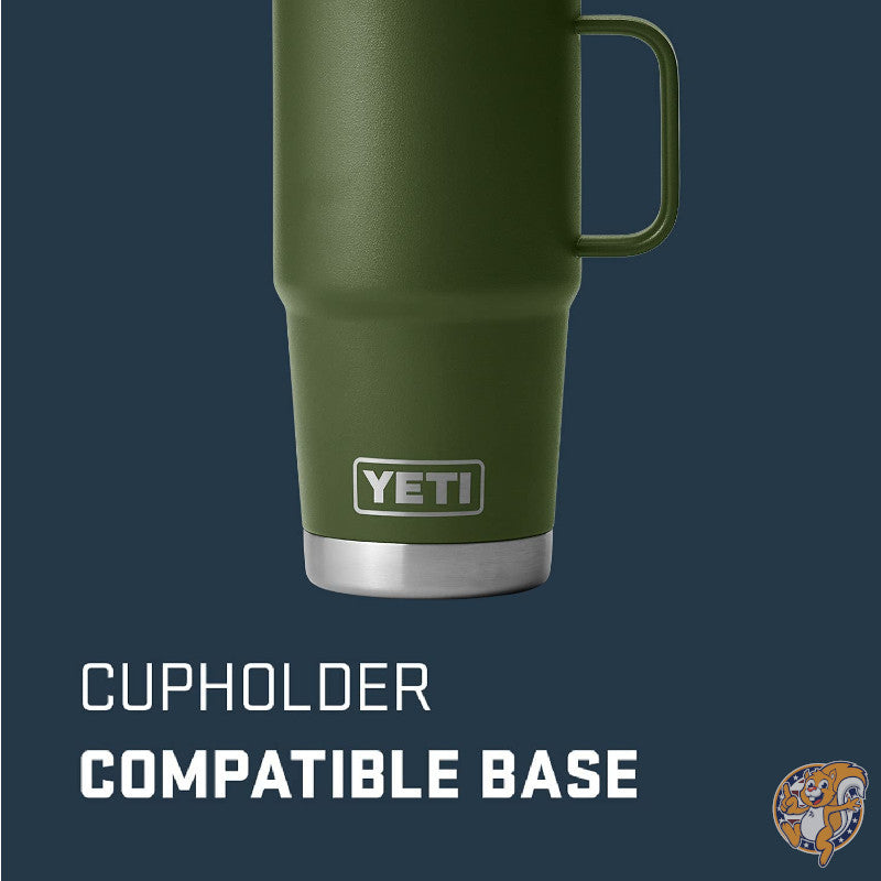 イエティ YETI Rambler 20oz ステンレス トラベルマグ 保温保冷 真空断熱 蓋つき ハイランドオリーブ コーヒー